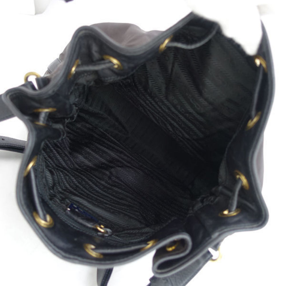 Prada Drawstring Brown Dark Purse - image 4